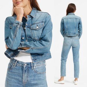 Everlane Cropped Denim Jacket